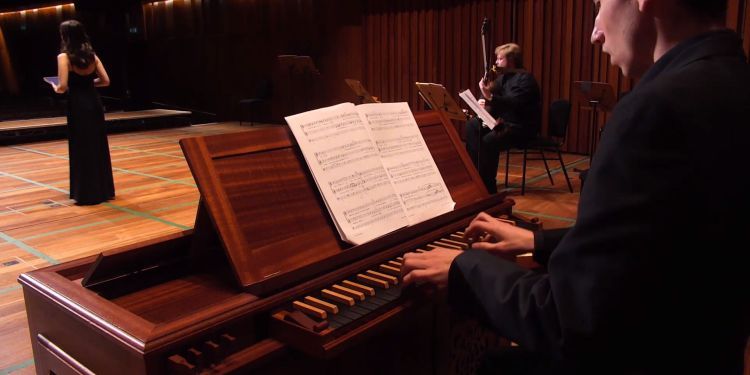 Harpsichord播放程序密顿法院音乐厅
